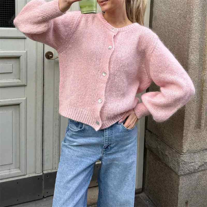 Addilyn Kardigan Damski – Miękki i Elegancki Sweter z Wygodnej Dzianiny na Zimę