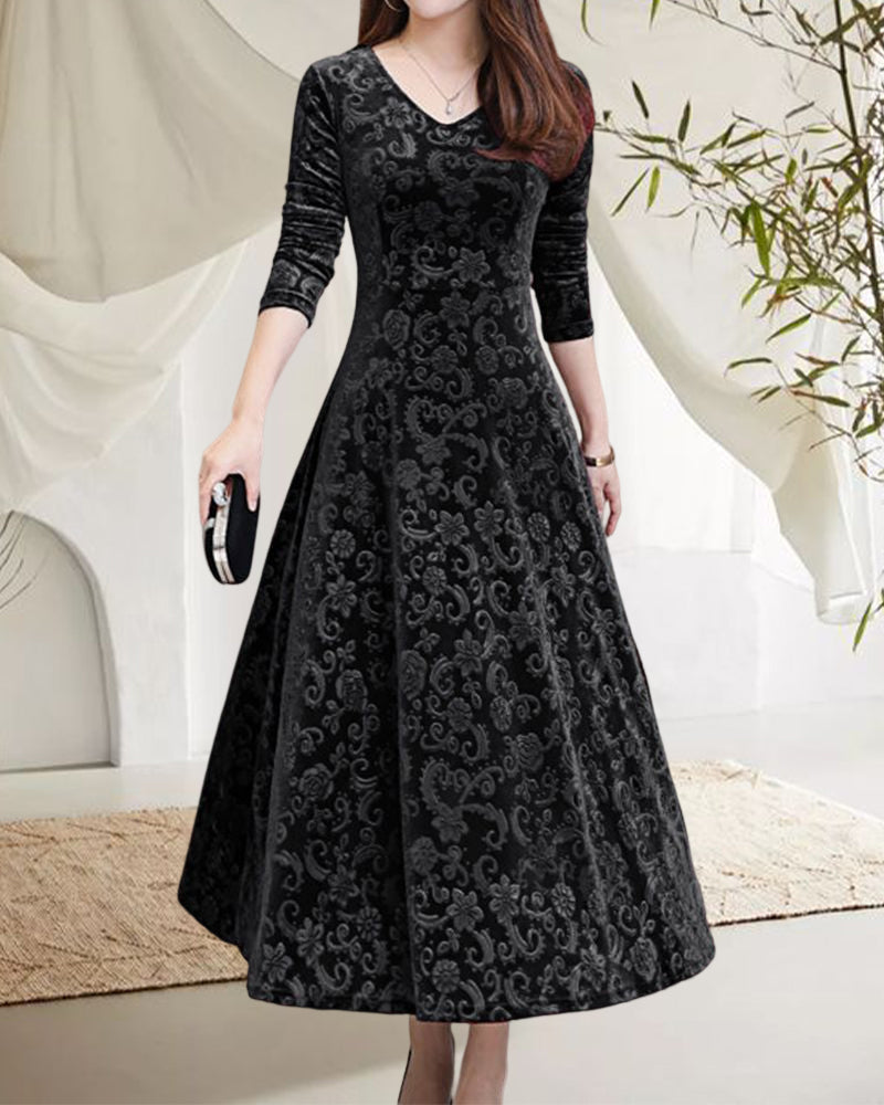 Margaret Sukienka Damska – Elegancka Sukienka w Kształcie Litery A z Kobiecym Krojem na Uroczyste Okazje
