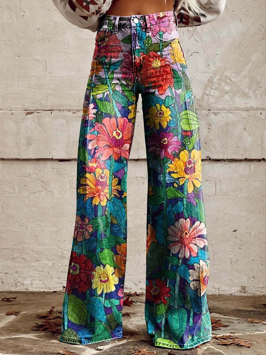 Ritan Damskie Szerokie Letnie Spodnie – Zwiewne & Stylowe Długie Spodnie dla Eleganckich & Wygodnych Stylizacji