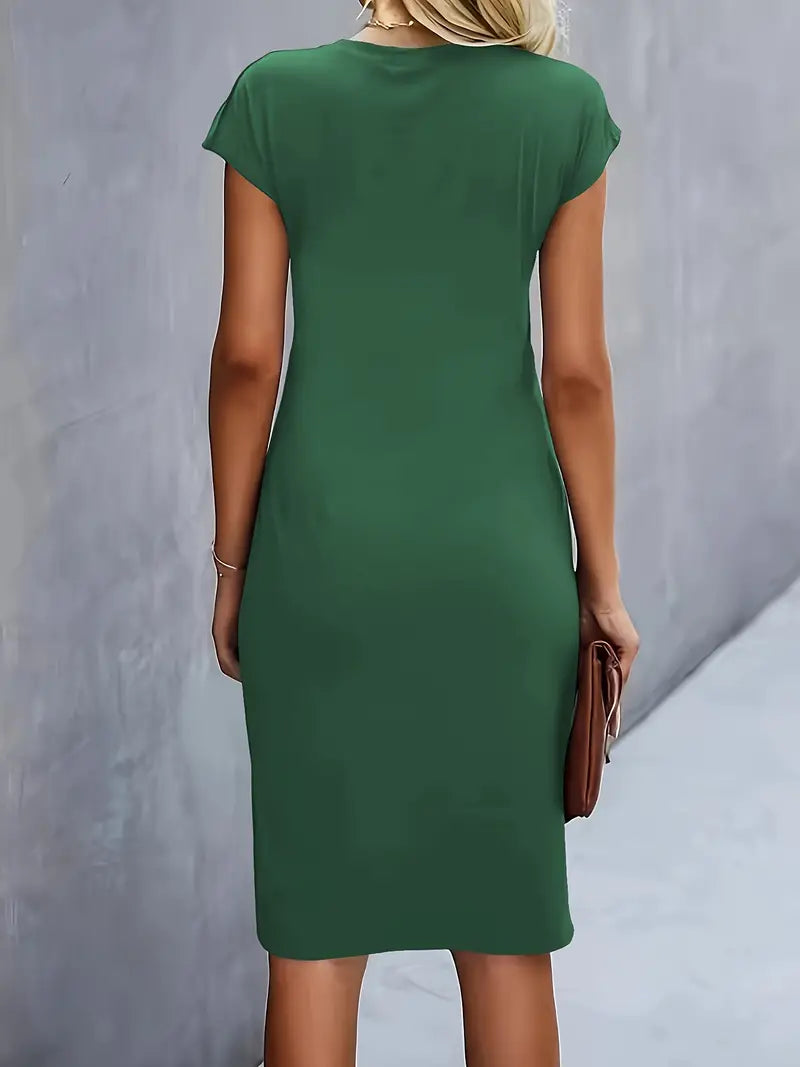 Katrien Sukienka Midi Damska – Elegancka i Ponadczasowa Sukienka z Korzystnym Krojem