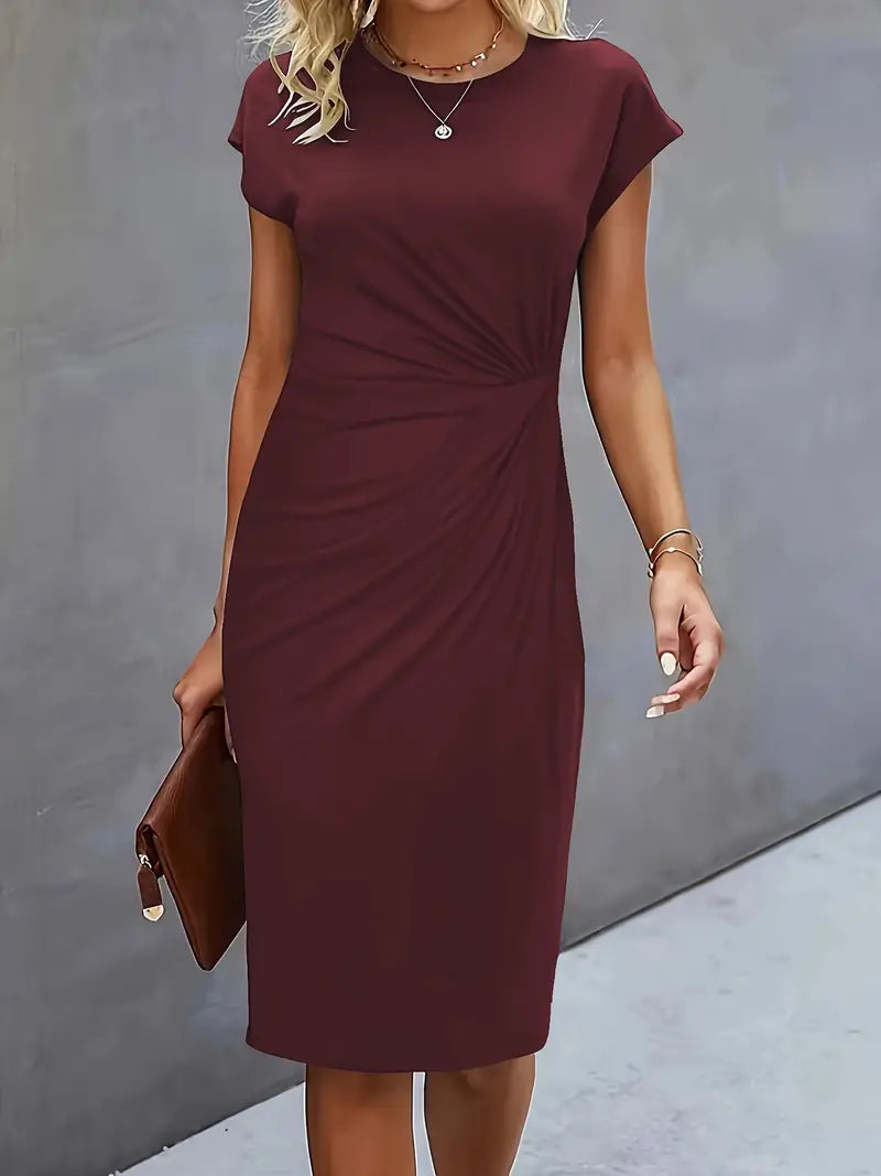 Katrien Sukienka Midi Damska – Elegancka i Ponadczasowa Sukienka z Korzystnym Krojem