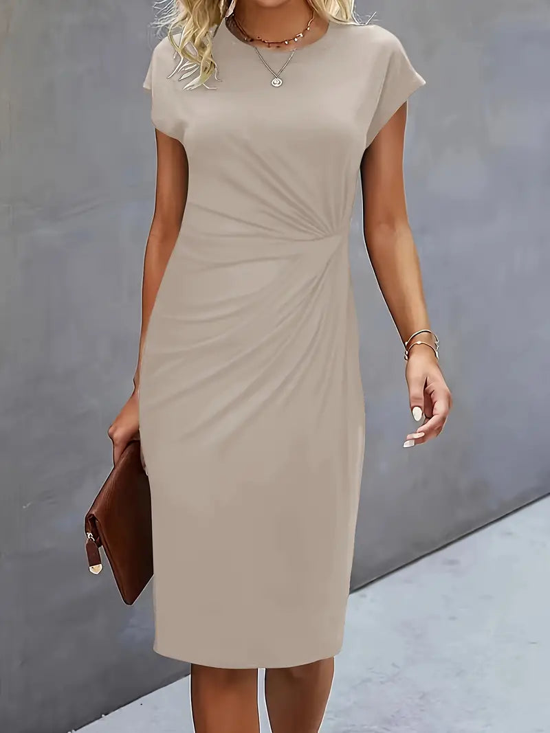 Katrien Sukienka Midi Damska – Elegancka i Ponadczasowa Sukienka z Korzystnym Krojem
