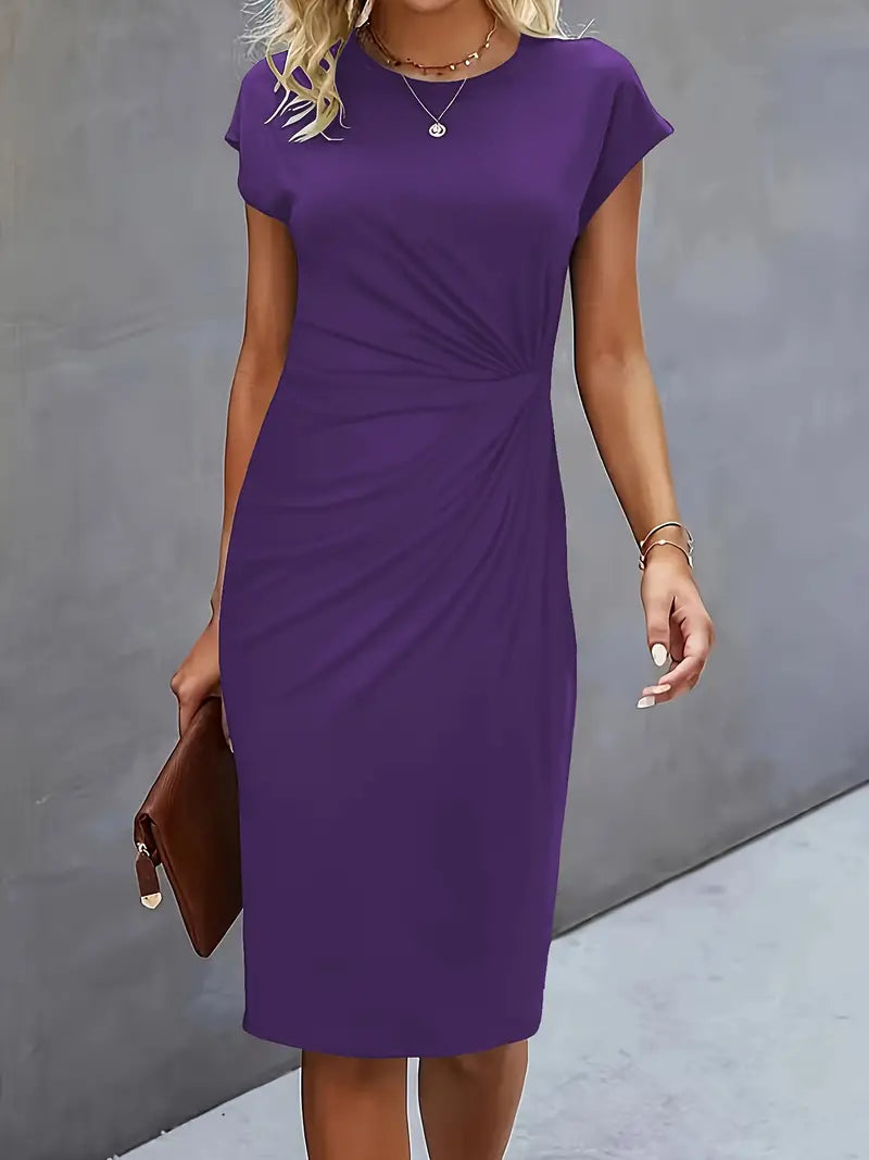 Katrien Sukienka Midi Damska – Elegancka i Ponadczasowa Sukienka z Korzystnym Krojem