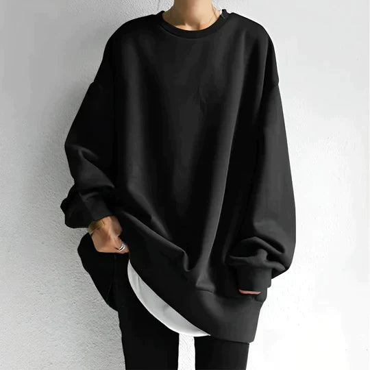 Latifah Damski Sweter Oversize – Miękki Materiał & Modny Look z Obniżoną Linią Ramion
