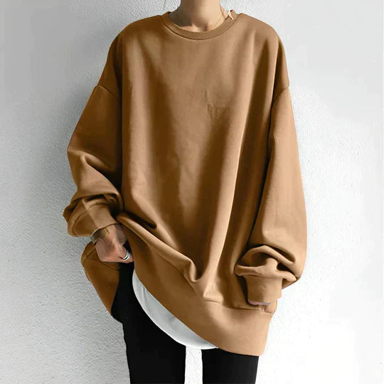 Latifah Damski Sweter Oversize – Miękki Materiał & Modny Look z Obniżoną Linią Ramion