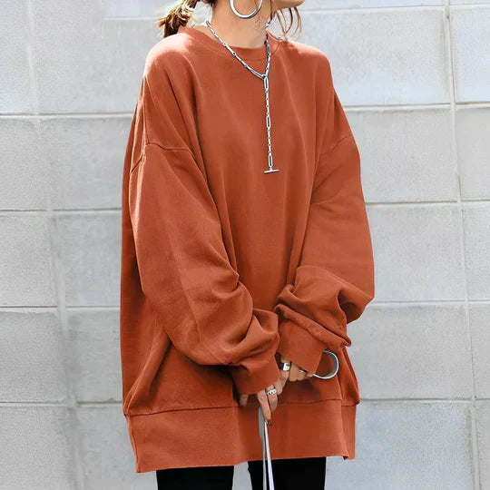 Latifah Damski Sweter Oversize – Miękki Materiał & Modny Look z Obniżoną Linią Ramion