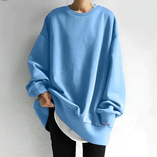 Latifah Damski Sweter Oversize – Miękki Materiał & Modny Look z Obniżoną Linią Ramion