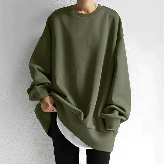 Latifah Damski Sweter Oversize – Miękki Materiał & Modny Look z Obniżoną Linią Ramion