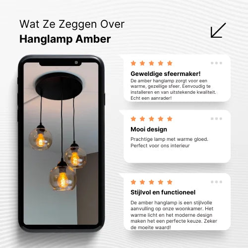 Lampa Wisząca 3-Punktowa Kule Szkło Dymione Czarna Nowoczesna LED Salon Jadalnia Amber