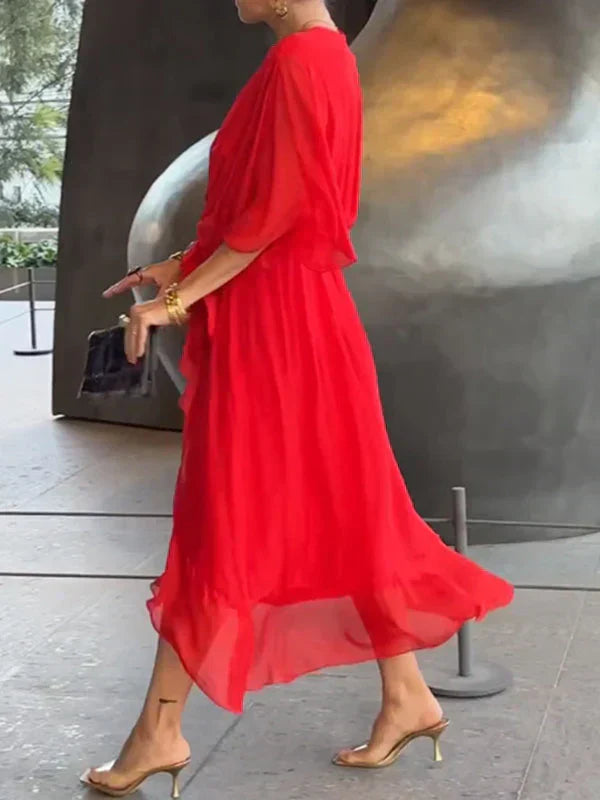 Abigail Sukienka Damska – Elegancka i Uniwersalna Sukienka z Szykownymi Detalami na Co Dzień i do Pracy