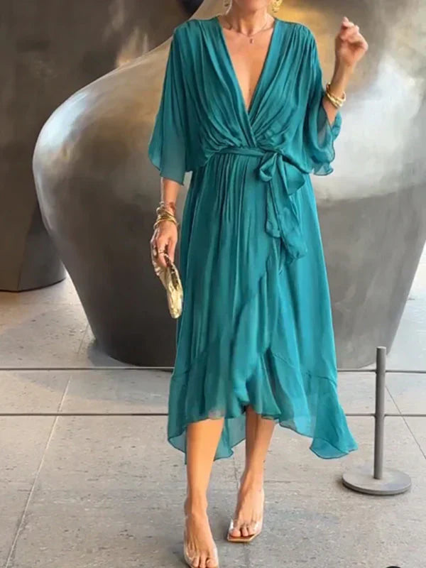 Abigail Sukienka Damska – Elegancka i Uniwersalna Sukienka z Szykownymi Detalami na Co Dzień i do Pracy