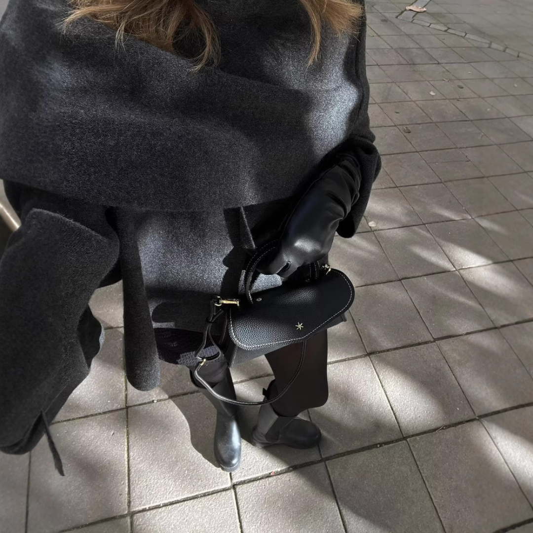 Emma Poncho Damskie – Asymetryczne z Wełny, Eleganckie i Idealne na Zimowe Ogrzanie