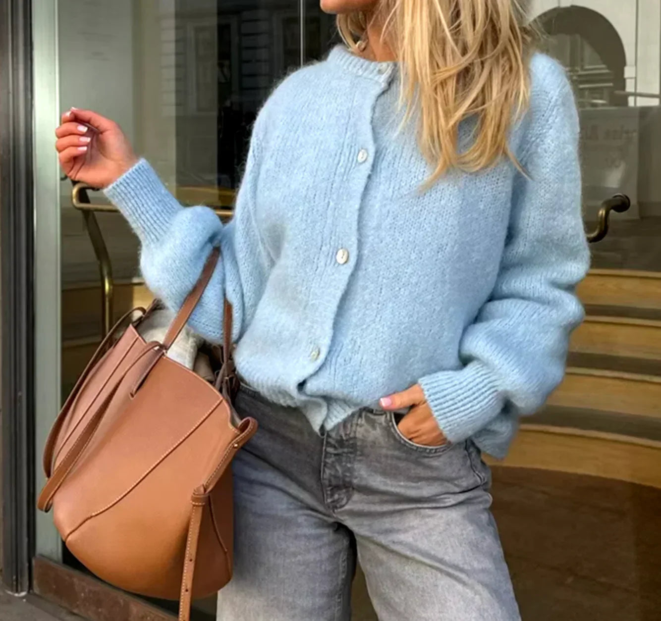 Addilyn Kardigan Damski – Miękki i Elegancki Sweter z Wygodnej Dzianiny na Zimę