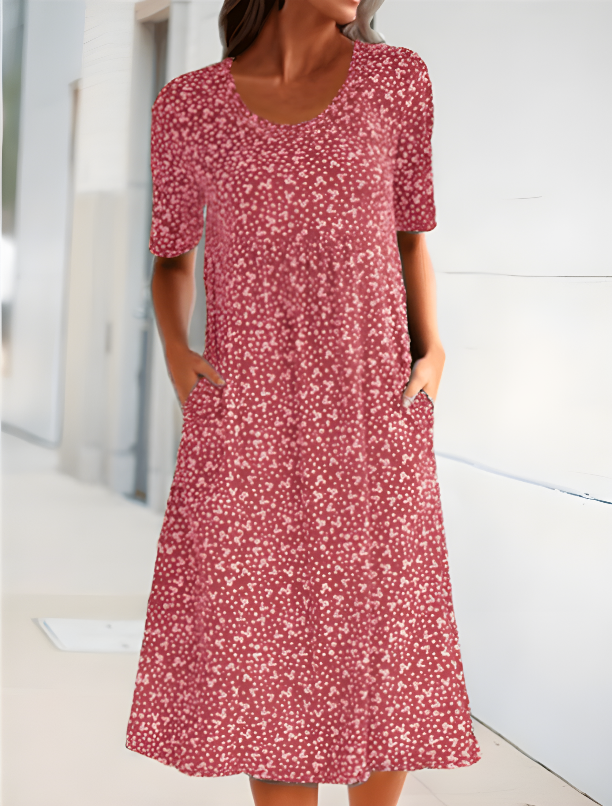 Sophie Letnia Sukienka Damska – Lekki Materiał i Elegancki Design na Ciepły Sezon