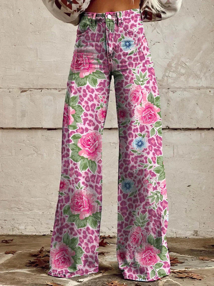 Ritan Damskie Szerokie Letnie Spodnie – Zwiewne & Stylowe Długie Spodnie dla Eleganckich & Wygodnych Stylizacji