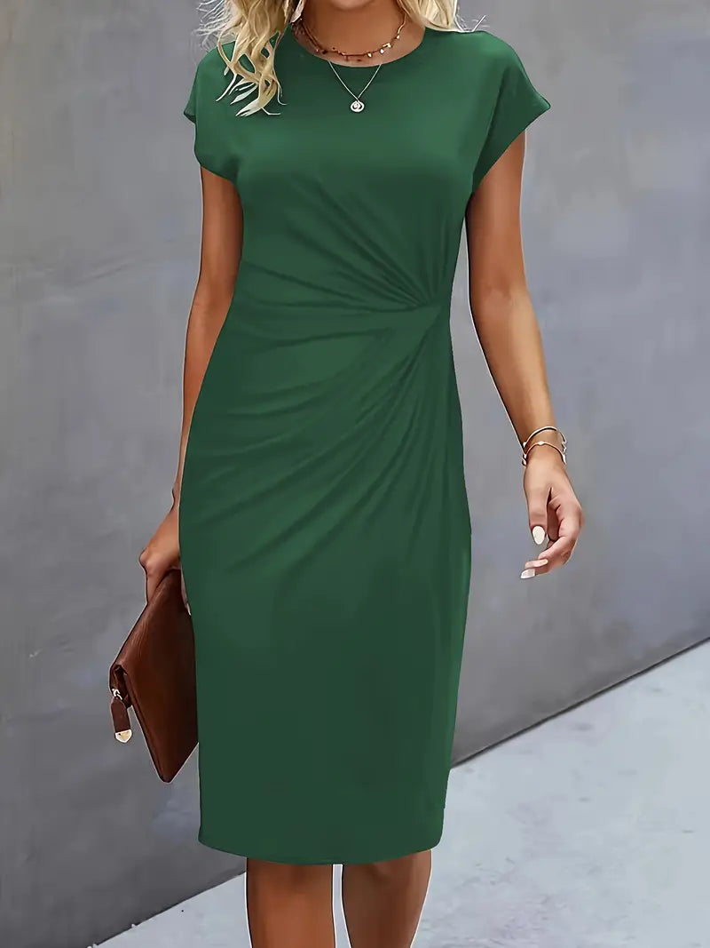 Katrien Sukienka Midi Damska – Elegancka i Ponadczasowa Sukienka z Korzystnym Krojem