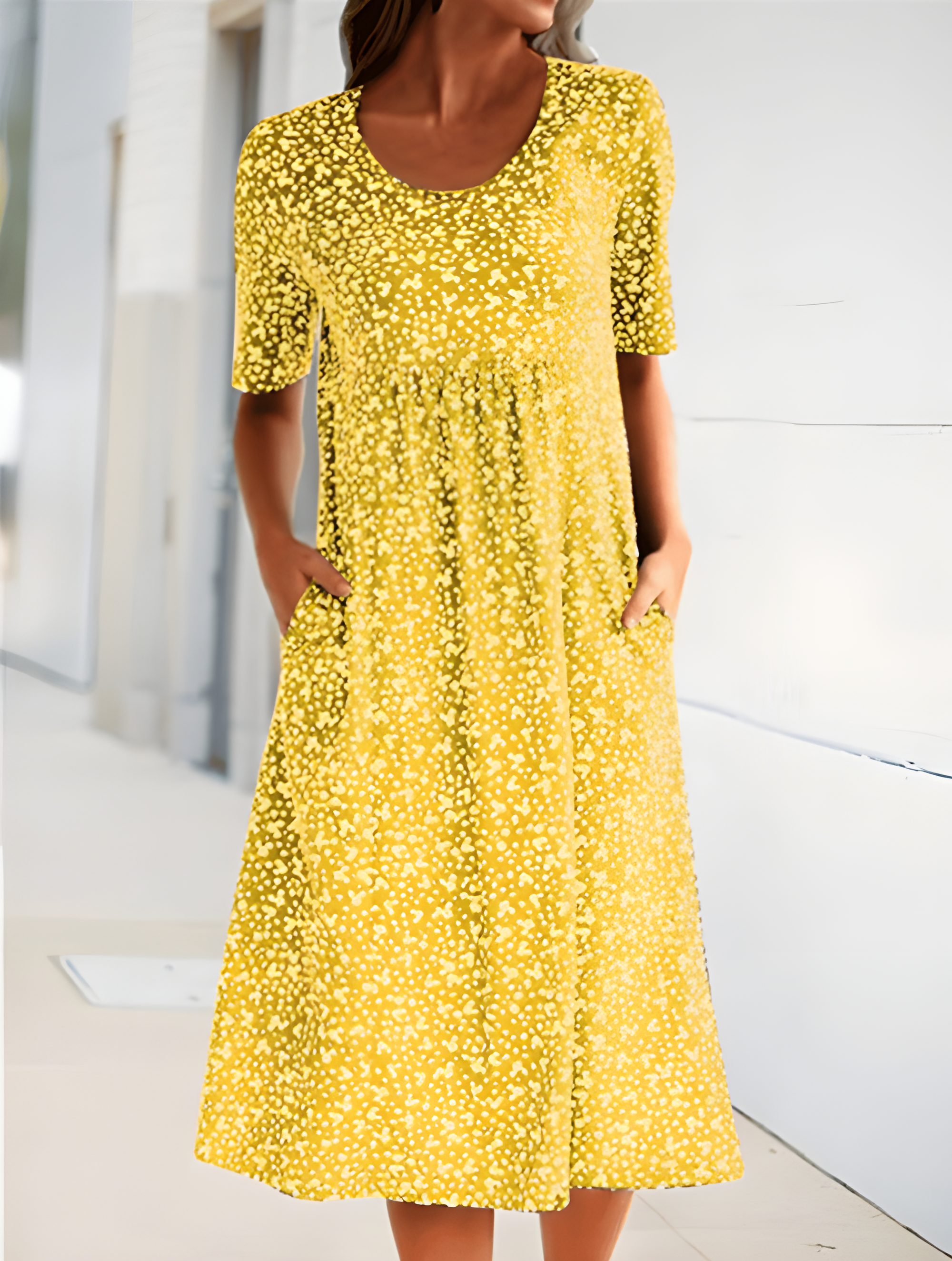 Sophie Letnia Sukienka Damska – Lekki Materiał i Elegancki Design na Ciepły Sezon